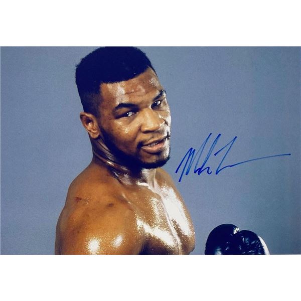 Boxing Champ Mike Tyson facsimile signed photo