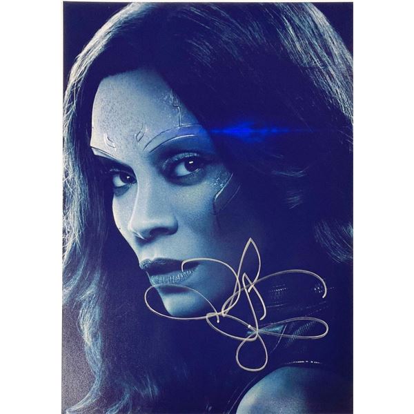 Guardians of the Galaxy Zoe Saldana facsimile signed  movie photo