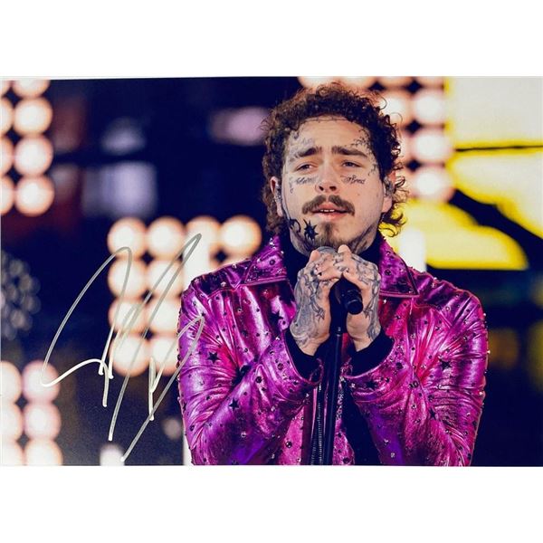 Post Malone facsimile signed  photo