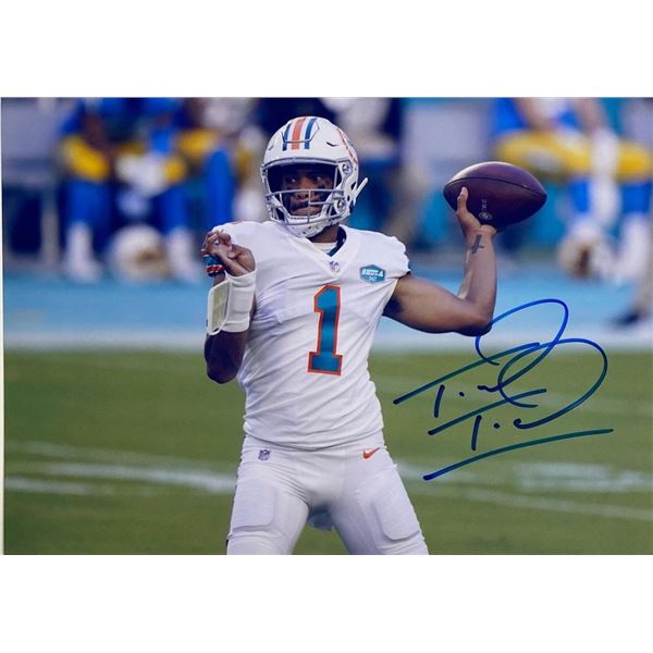 Miami Dolphins Tua Tagovailoa facsimile signed  photo