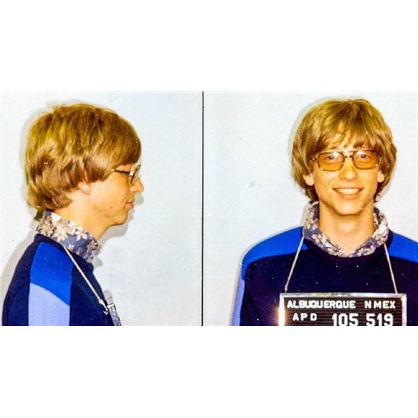 Bill Gates Mugshot reprint