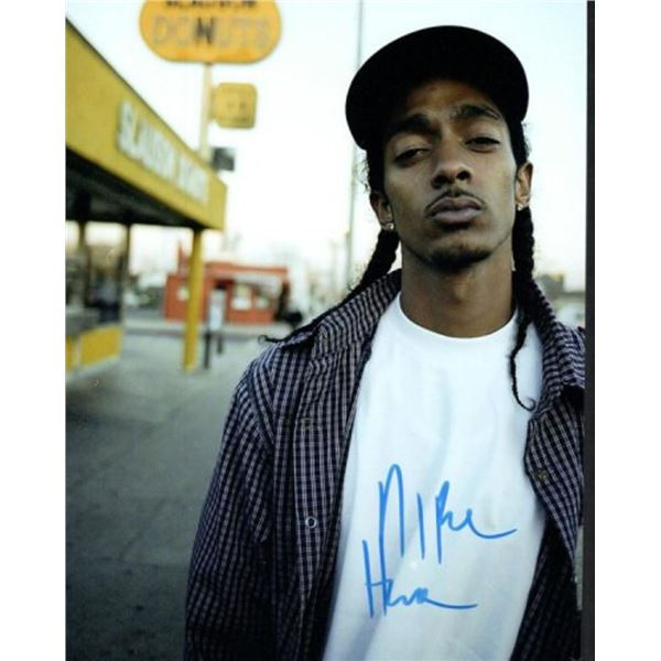 Rapper Nipsey Hussle facsimile signed photo