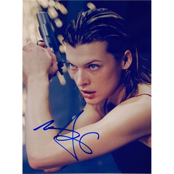 Milla Jovovich facsimile signed movie photo