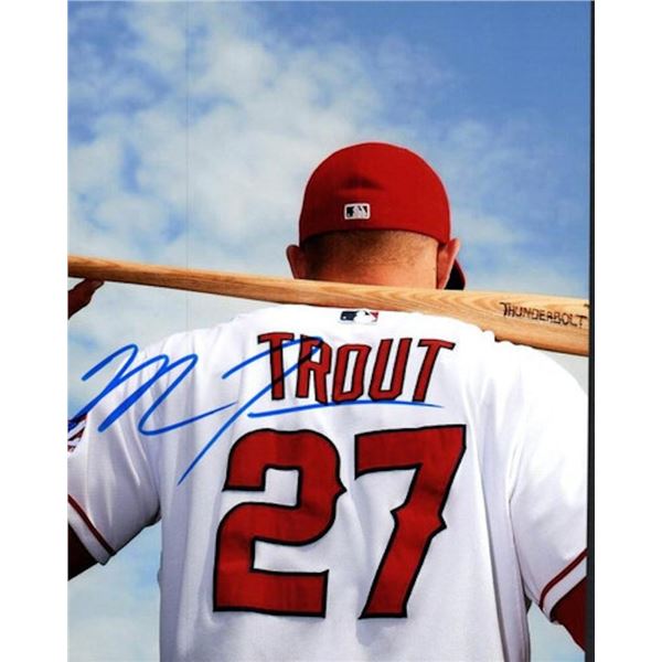 Mike Trout facsimile signed photo