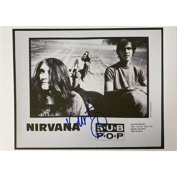 Nirvana Kurt Cobain facsimile signed  photo