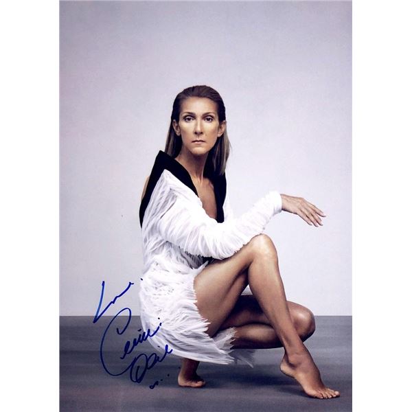 CÃ©line Dion facsimile signed  photo