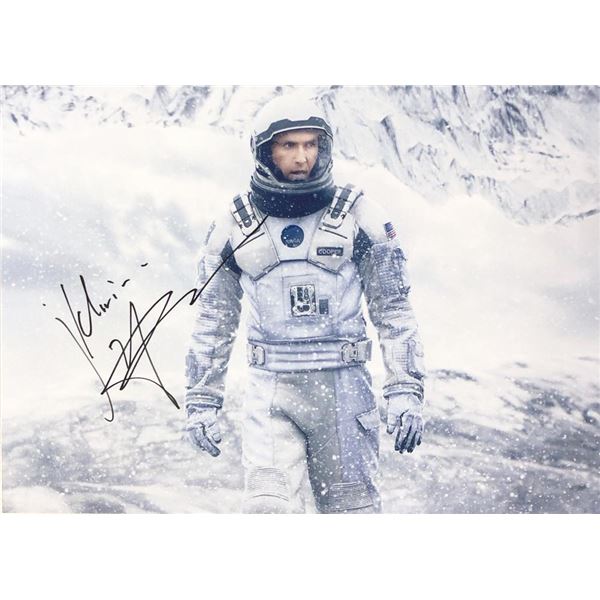 Interstellar Matthew McConaughey facsimile signed movie photo