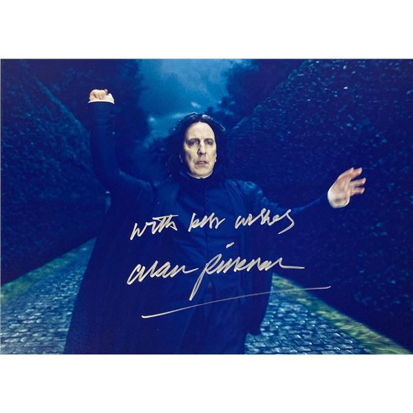 Harry Potter Alan Rickman facsimile signed movie photo
