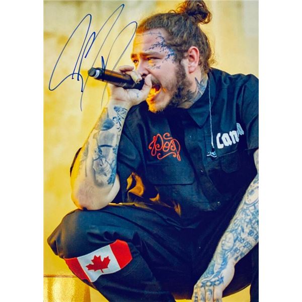 Post Malone facsimile signed  photo