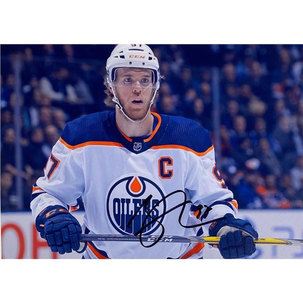 Edmonton Oilers Connor McDavid facsimile signed photo