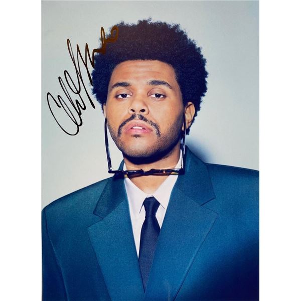 The Weeknd facsimile signed  photo