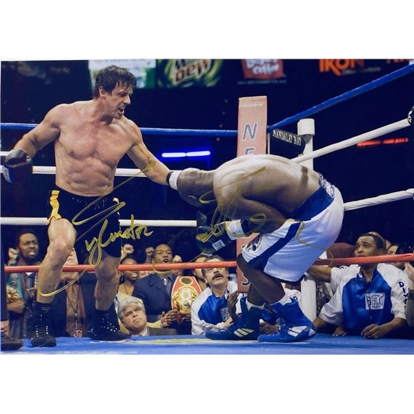 Rocky Balboa Sylvester Stallone facsimile signed movie photo