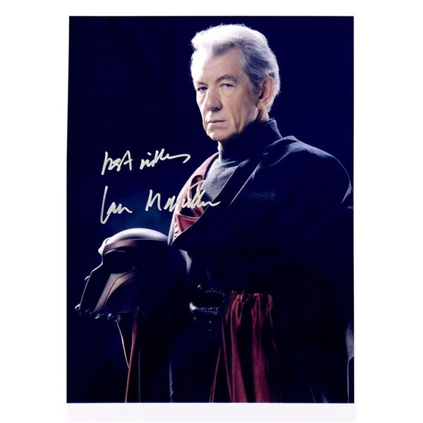 X-Men Magneto Ian McKellen facsimile signed  movie photo