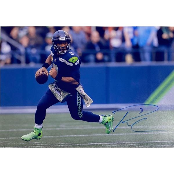 Seattle Seahawks Russell Wilson facsimile signed  photo