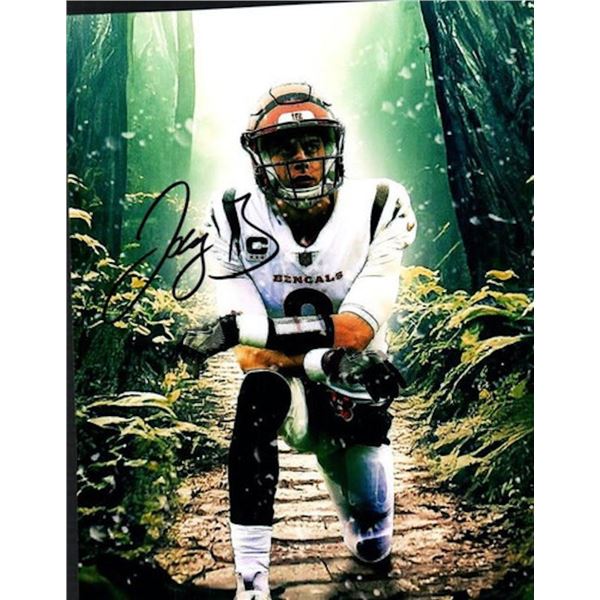 Cincinnati Bengals Joe Burrow facsimile signed photo