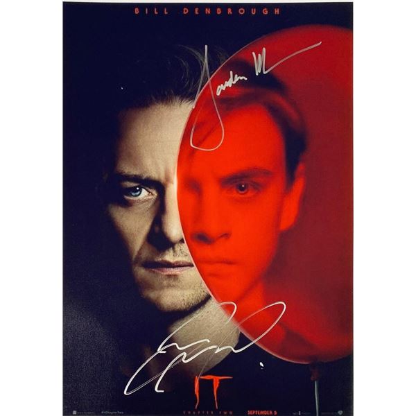 It Chapter Two James McAvoy and Jaeden Martell facsimile signed  movie photo