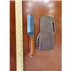 Image 1 : Hand Forged Steel Knife w/ Leather Sheath