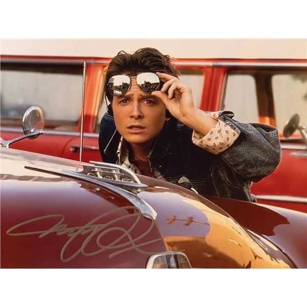 Back To The Future Michael J. Fox signed photo