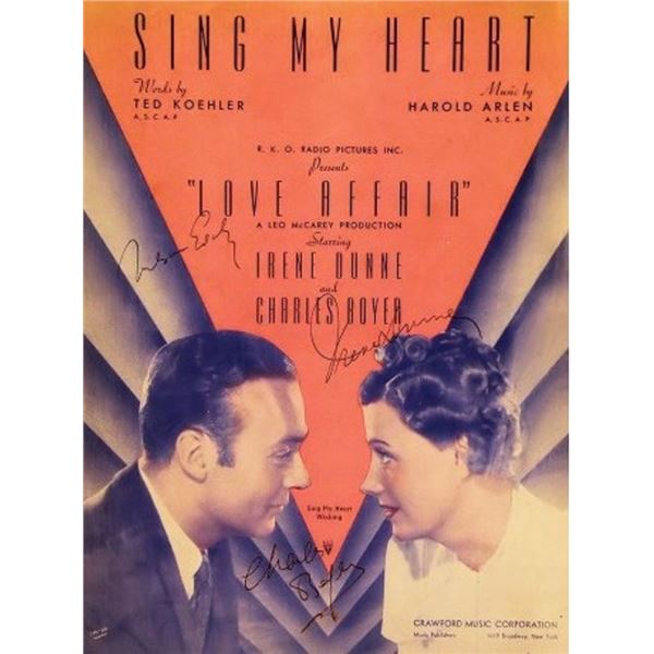 Sing My Heart  signed sheet music