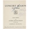 Image 1 : Griffith Music Foundation signed program 1947-1948