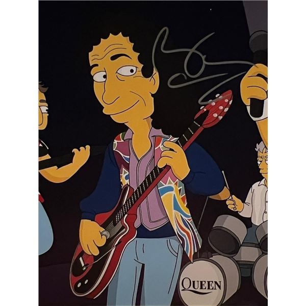 The Simpsons Queen's Brian May signed photo