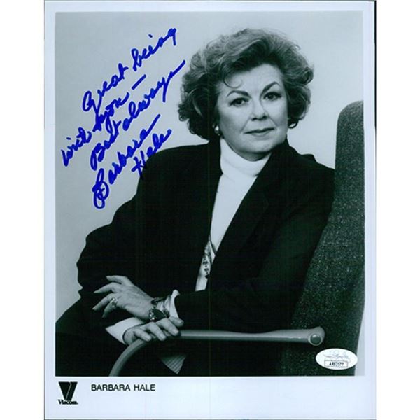 Perry Mason Barbara Hale signed photo. JSA Authenticated