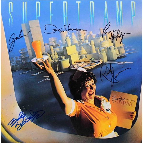 Supertramp signed Breakfast In America album