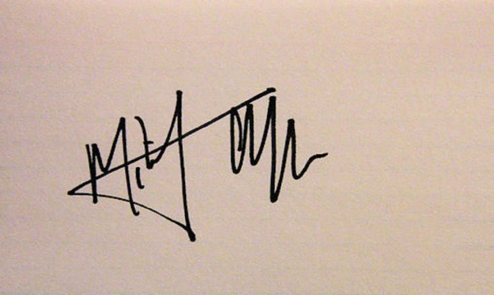 The Rolling Stones Mick Jagger signature slip
