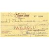 Image 1 : Harry James signed check