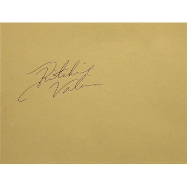 Ritchie Valens signature slip