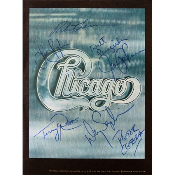 Chicago signed album insert poster