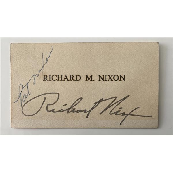 Pat Nixon original signature