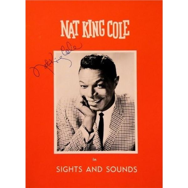 Nat King Cole signed sheet music