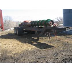 end dump trailer frame, salvage title