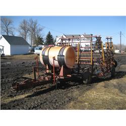 Multi-weeder, Melroe 32 ft 2 rank multiweeder with tank and pump.
