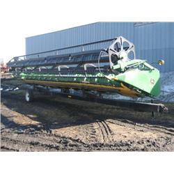 JD 930, John Deere Model 930 flex head has 900 and 600 hook ups stubble lights and full finger auger