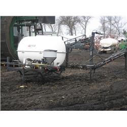 NYB, NYB skid mount sprayer with 90 ft booms and 400 gal tank. Consinged item