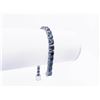 Image 4 : Plated 18KT White Gold 27ctw Russian Color Change Simulated Alexandrite Bracelet