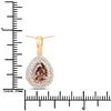 Image 3 : 18KT Yellow Gold 2.01ct Brown Diamond Pendant with Chain
