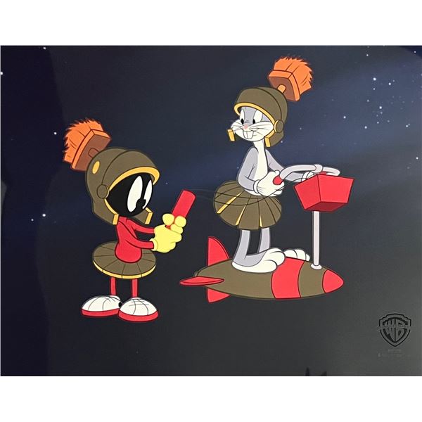 Warner Bros MARVIN THE MARTIAN & BUGS BUNNY Haredevil Sericel Animation Art Cel