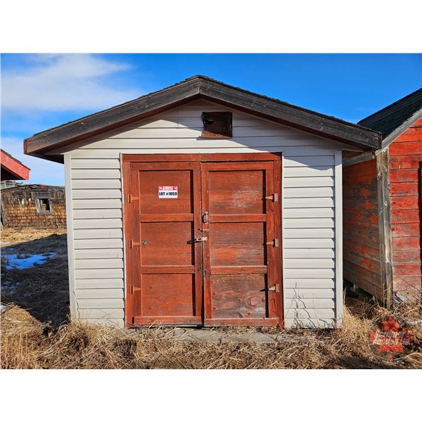 Shed (Sided) on Skids w/Contents