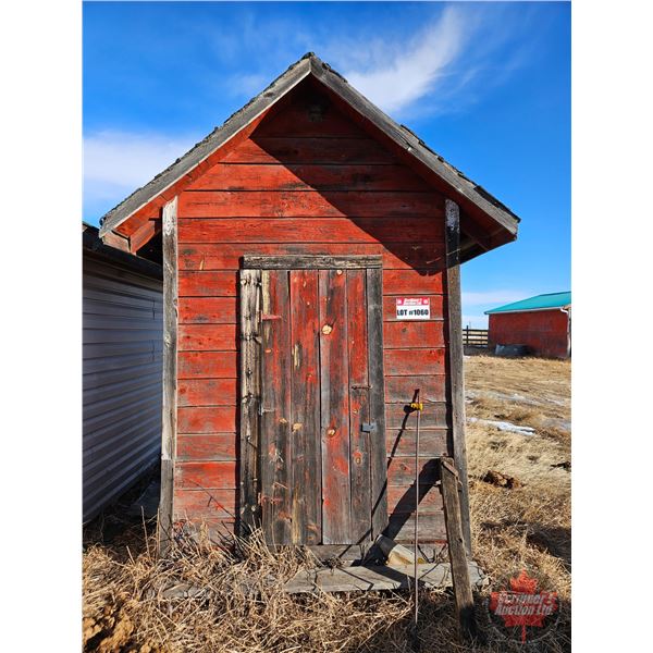 Wood Shed on Skids w/Contents