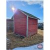 Image 6 : Wood Shed on Skids (Red) (No Contents)