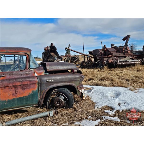 YARD Scrap Pile ! Incl. McCormick Threshing Machine!