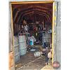 Image 5 : Wood Baby Barn on Skids w/Contents