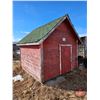 Image 3 : Wood Shed on Skids (Red) w/Contents