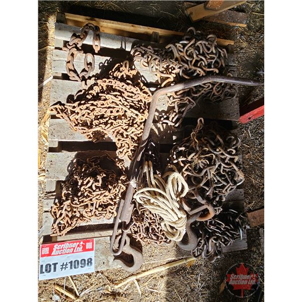 Pallet Lot : Variety of Chains & Hooks