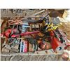 Image 1 : Pallet Lot: Chainsaws, Skil Saw, Arc Welder, Battery Charger, Come-A-Long, Drill, Bottle Jack, etc