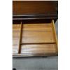 Image 4 : Wooden Desk w/ Drawer, Letter Rack & Cupid Motif 36" x 19" w/ Windsor Bow Back Chair 16" x 14" x 33"
