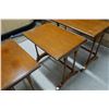 Image 8 : Qty 3 Wooden Nesting Tables 23.5" x 15" x 21"H (largest)